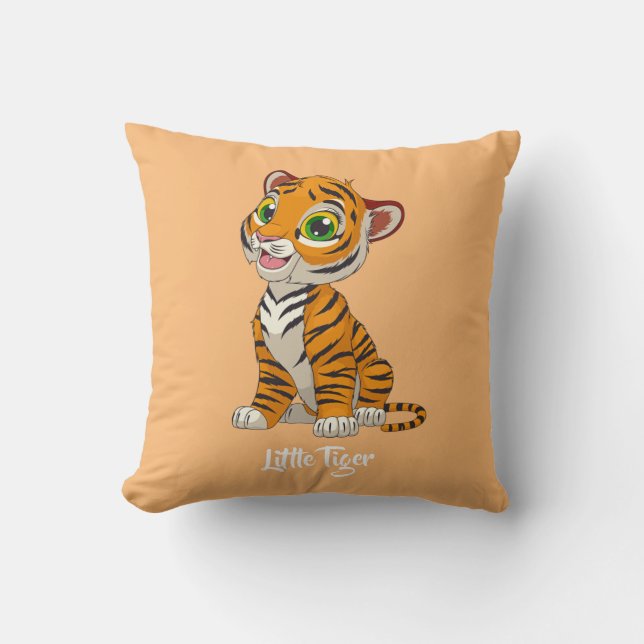 Almofada Travesseiro decorativo Baby Tiger Design (Frente)