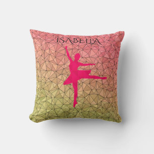Almofada travesseiro decorativo Ballerina com nome personal