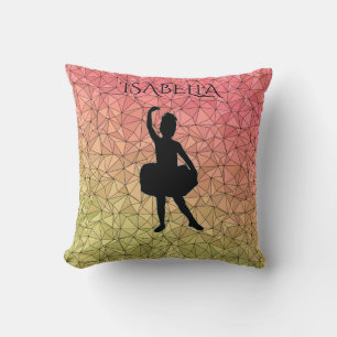 Almofada travesseiro decorativo Ballerina com nome personal