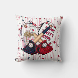 Almofada Travesseiro decorativo Baseball Cluster 01-Quadrad