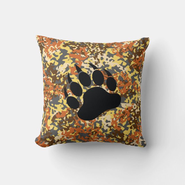 Almofada Travesseiro decorativo Bear Pride Camo (Frente)