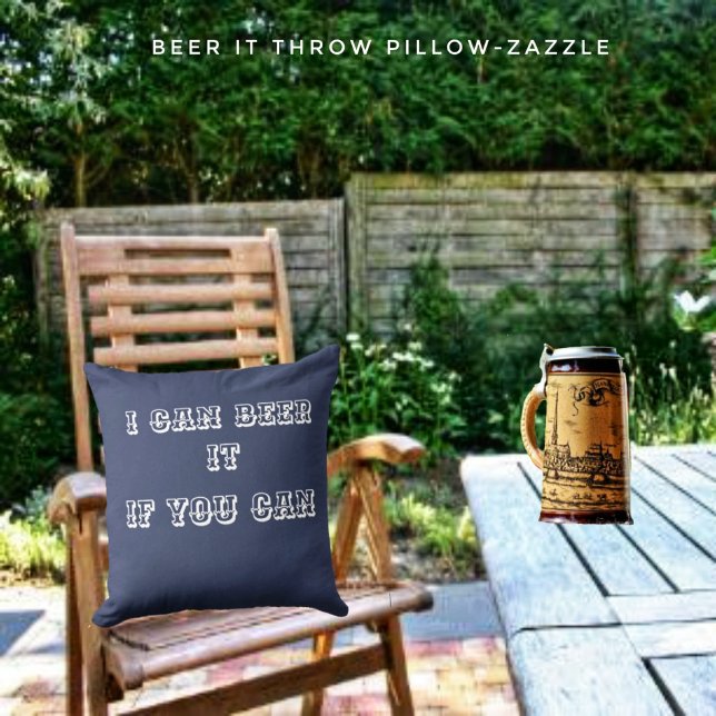 Almofada Travesseiro decorativo Beer It (Criador carregado)