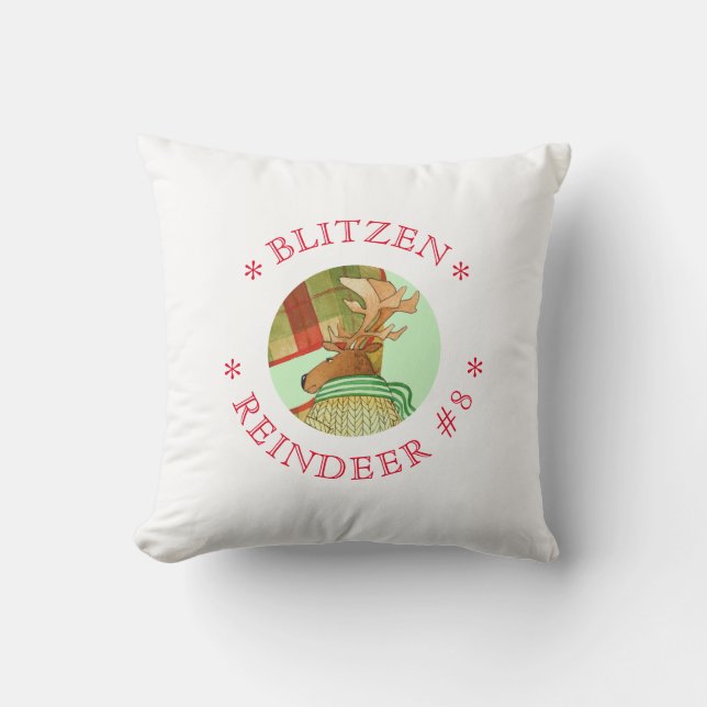 ALMOFADA TRAVESSEIRO DECORATIVO BITZEN REINDEER (Frente)