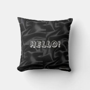 Almofada Travesseiro decorativo Black Hello