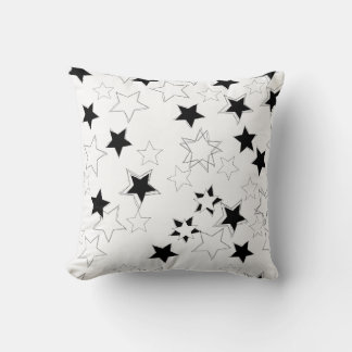 Almofada Travesseiro decorativo Black & White Star