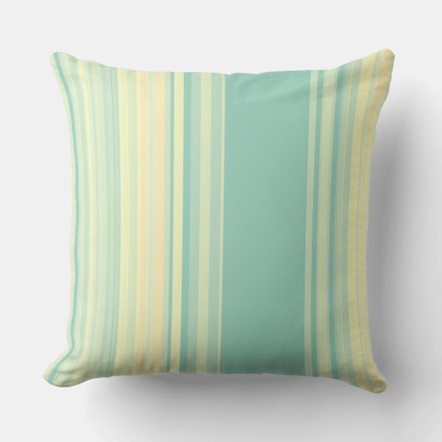 Almofada Travesseiro decorativo Blends Beachy Blues e Wheat (Frente)