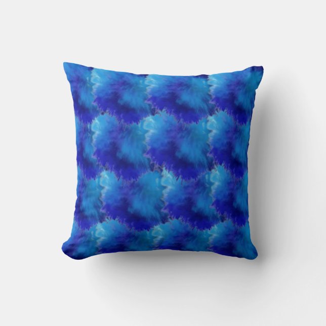 Almofada Travesseiro Decorativo Blue art (Frente)