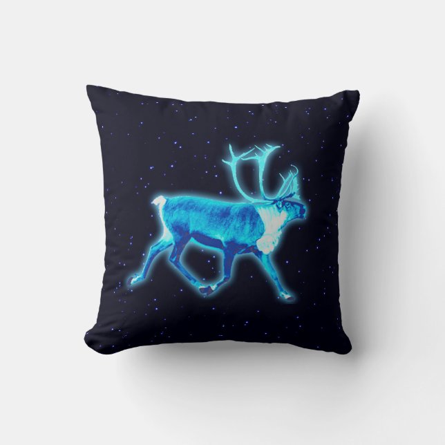 Almofada Travesseiro decorativo Blue Cariou (Reindeer) (Frente)