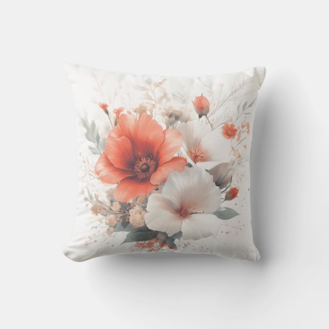 Almofada Travesseiro decorativo Blush Bloom (Frente)