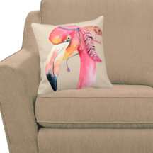 Travesseiro decorativo Boho Fiona Flamingo