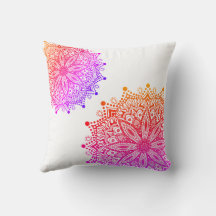 Travesseiro decorativo Boho Rainbow Mandala