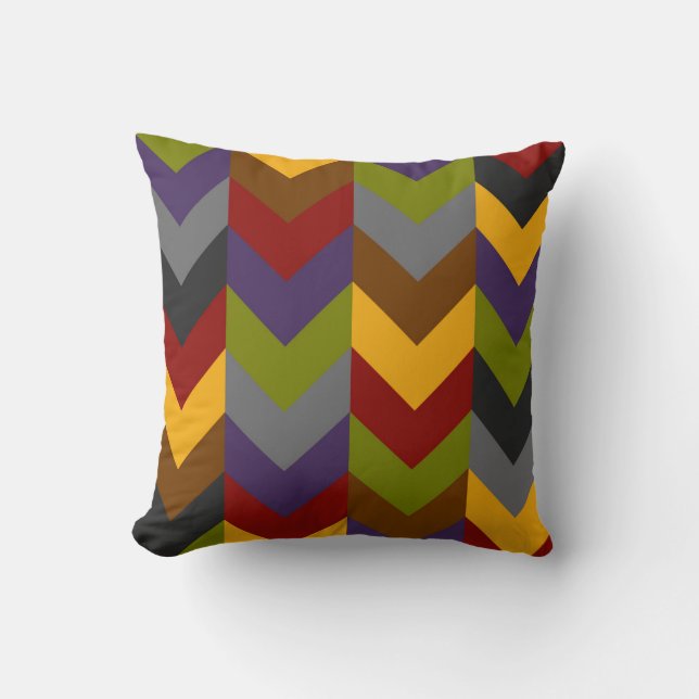Almofada Travesseiro decorativo Bold Chevrons (Frente)