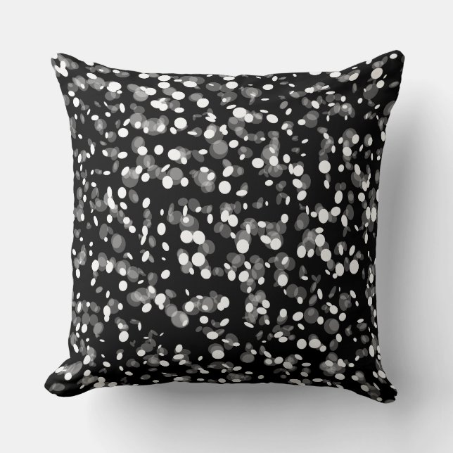 Almofada travesseiro decorativo bolinhas branco (Frente)