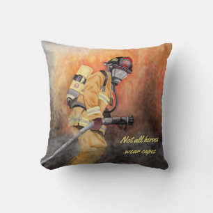 Almofada Travesseiro decorativo Bombeiro Heroes Fireman