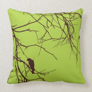 Almofada Travesseiro decorativo bonito do marrom do verde