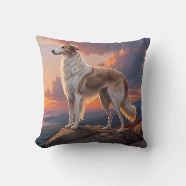 Almofada Travesseiro decorativo Borzoi Elegant Breed (Frente)