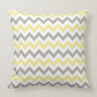 Almofada Travesseiro decorativo branco, amarelo e cinzento