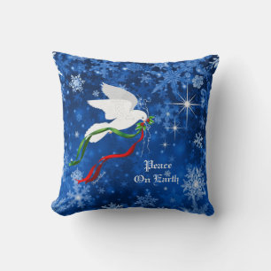 Almofada Travesseiro decorativo branco da doca de Natal