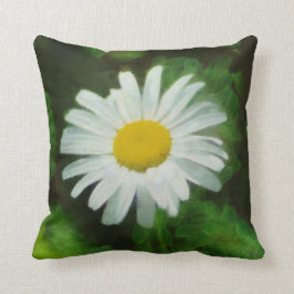 Almofada Travesseiro decorativo branco da margarida do