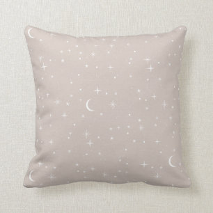 Almofada Travesseiro decorativo Branco e Blush Celestial