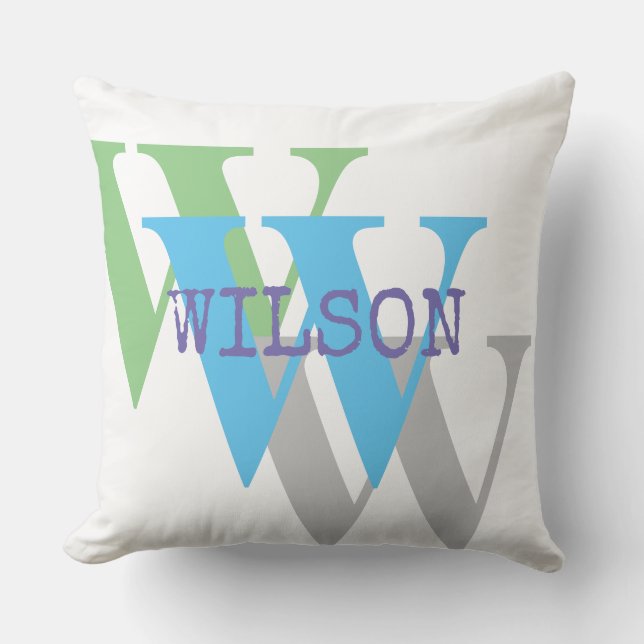 Almofada travesseiro decorativo branco mínimo de cinzas (Frente)