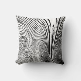 Almofada Travesseiro decorativo branco preto