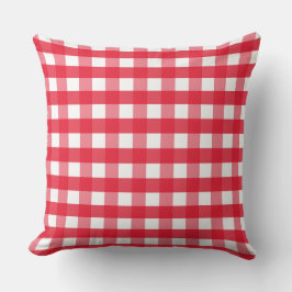 Almofada Travesseiro decorativo Brilhante de Gingham Countr