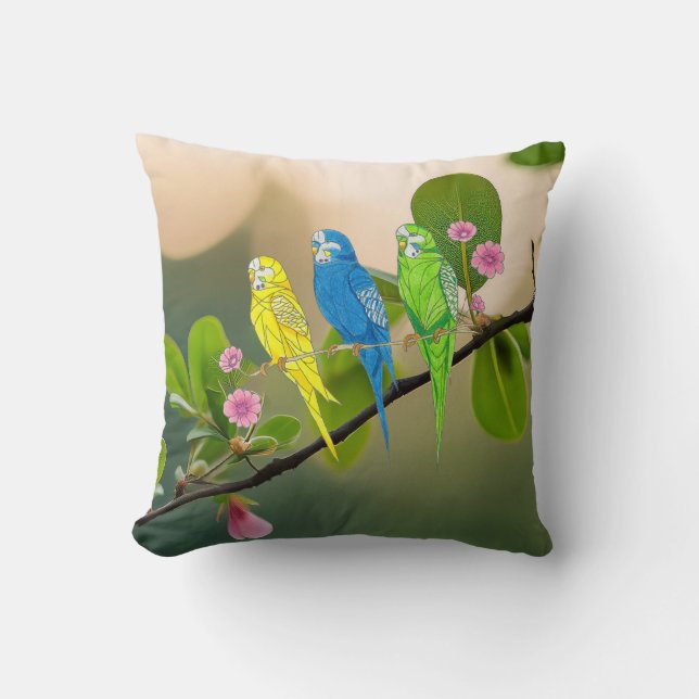 Almofada Travesseiro decorativo Budget Bird (Frente)