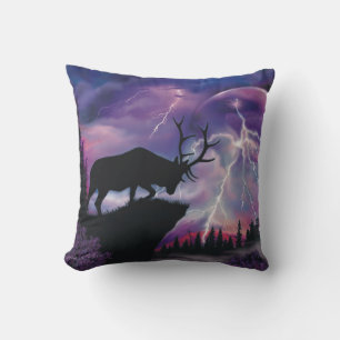 Almofada Travesseiro decorativo Bull Elk
