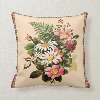 Almofada Travesseiro decorativo Buquê Vintage Daisy