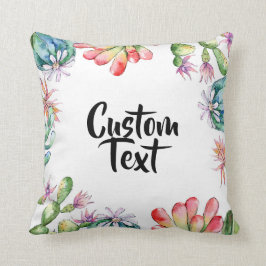 Almofada Travesseiro decorativo - Cactos & Succs (texto per