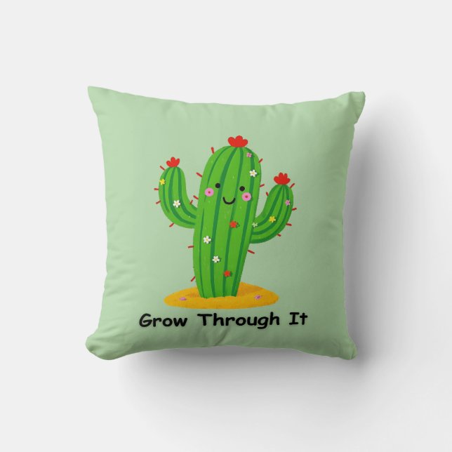 Almofada Travesseiro decorativo Cactus (Frente)