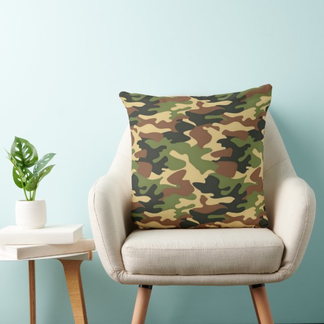 Almofada Travesseiro decorativo Camouflage 1 20x20 (Cadeira)