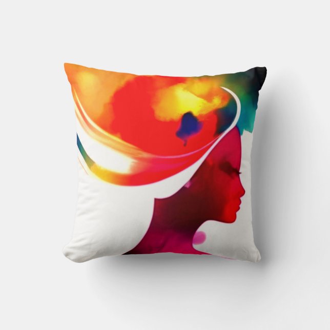 Almofada Travesseiro decorativo Canva de última geração (Frente)