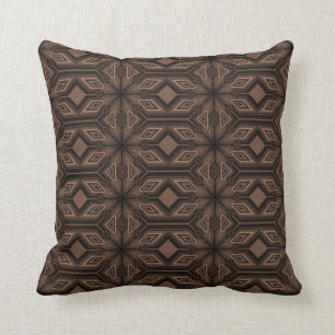 Almofada Travesseiro decorativo castanho chocolate 16x16 do