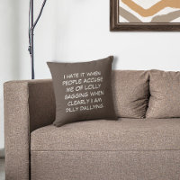 Travesseiro decorativo Castanho Dally Saddle