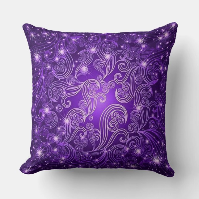 Almofada Travesseiro decorativo Celestial Roxo (Frente)