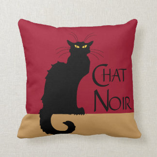 Almofada Travesseiro decorativo Chat Noir Vintage