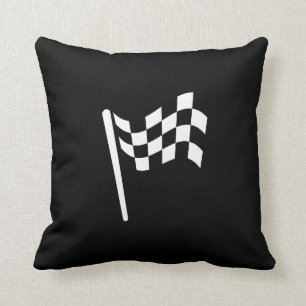 Almofada Travesseiro decorativo Checkered do pictograma da