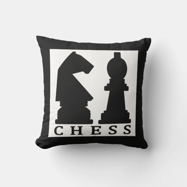 ALMOFADA TRAVESSEIRO DECORATIVO CHESS (Frente)