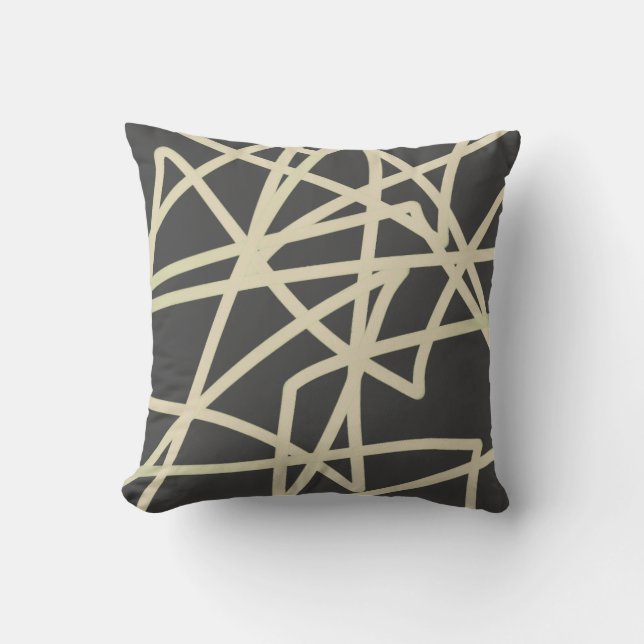 Almofada travesseiro decorativo chic moderno bold abstrato (Frente)