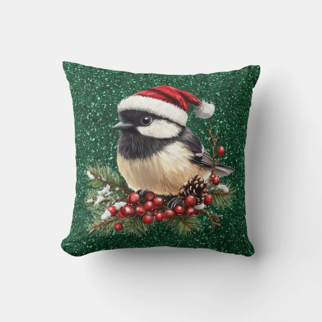 Almofada Travesseiro decorativo Chickadee (Frente)