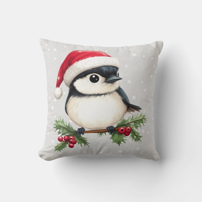 Almofada Travesseiro decorativo Chickadee (Frente)