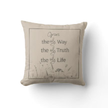 Travesseiro decorativo Christian Faith | John 14:6