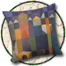 Travesseiro decorativo - "Cidade das Torres" - Pau
