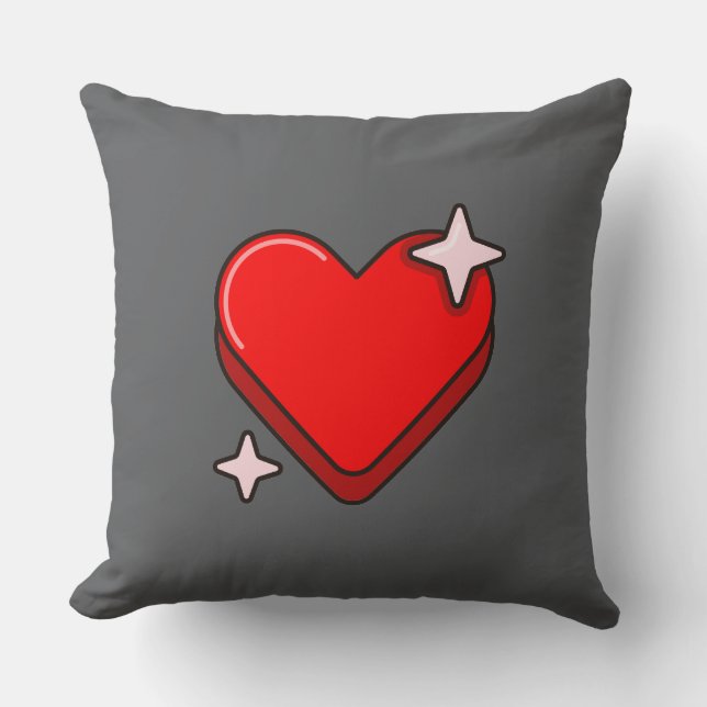 Almofada Travesseiro decorativo cinza 20" x 20" (Frente)