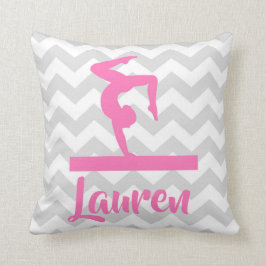 Almofada Travesseiro decorativo cinzento cor-de-rosa da