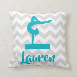 Almofada Travesseiro decorativo cinzento da ginástica da