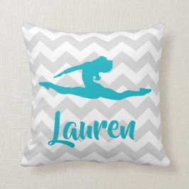 Almofada Travesseiro decorativo cinzento da ginástica da