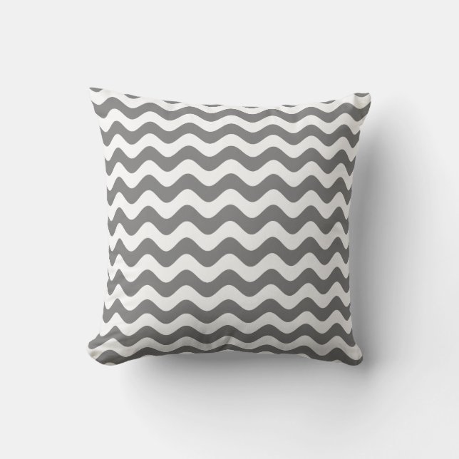 Almofada Travesseiro decorativo cinzento - teste padrão de (Frente)